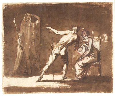 Hamlet med sin mamma av Nicolai Abildgaard
