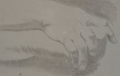 Studie av en hand av Nicolai Abildgaard