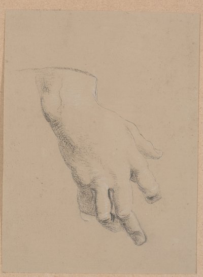 Studie av en hand av Nicolai Abildgaard