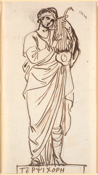 Terpsichore, dansens musa av Nicolai Abildgaard