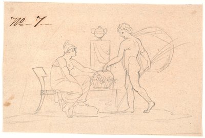 Två figurer av Nicolai Abildgaard
