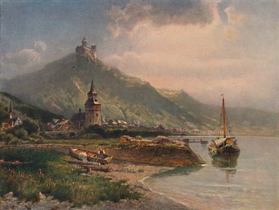 Braubach och Marksburg, Braubach och Marksburg slott, 1923. av Nicolai Astudin