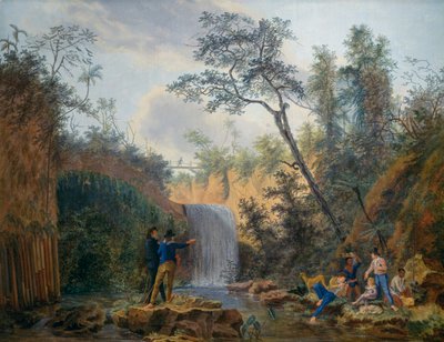 Fransk botanisk expedition till Amerika, olja på duk av Nicolas-Didier Boguet (1755-1839) av Nicolas Didier Boguet