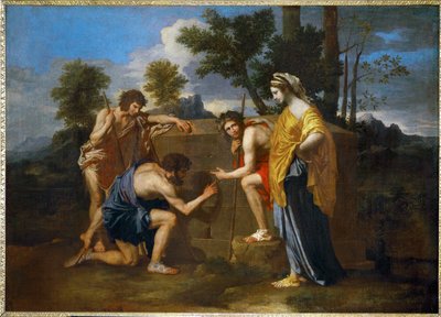 Arkadiska herdar ... av Nicolas (attr.to) Poussin