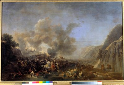 Kampanj (expedition) av Egypten (1798-1801): "" Slaget vid Nasaret, 1799-04-08, segern vunnen av general Jean Andoche Junot (Jean-Andoche), hertig av Abrantes (1771-1813)"" Målning av Nicolas Taunay (1755-1830) 1800-talet sön. 0,92x1,39 m versailles, musa av Nicolas Antoine Taunay
