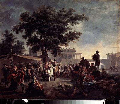 Rustikt lantbröllop. Målning av Nicolas Antoine Taunay (1755-1830). Olja på trä, 41 x 56 cm. Fransk 1700-talskonst. Pushkin Museum of Fine Arts, Moskva. av Nicolas Antoine Taunay