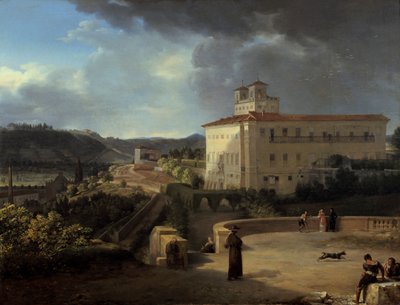 Utsikt över Villa Medicis, Rom, 1815 av Nicolas Antoine Taunay