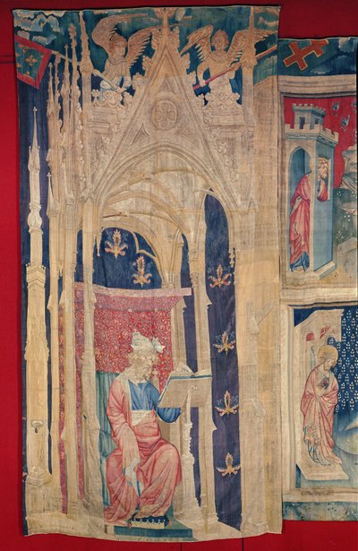 The Reader, från Apocalypse Tapestry of Angers, 1373-87 (gobeläng) av Nicolas Bataille