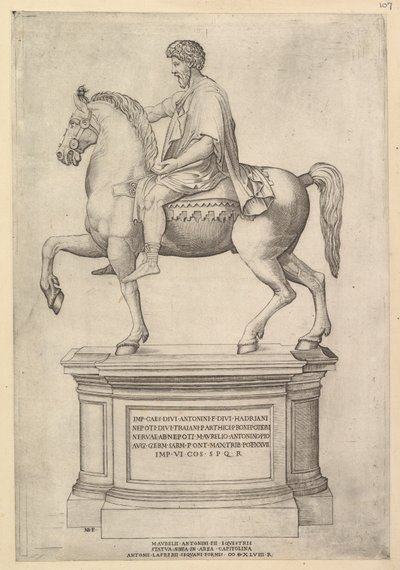 Mirror of Roman Magnificence: Marcus Aurelius, 1500-talet. av Nicolas Beatrizet
