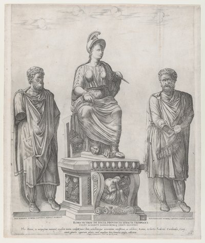 Mirror of Roman Magnificence: Rome Victorious, 1549., 1549. av Nicolas Beatrizet