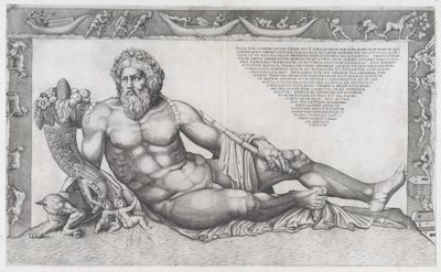 Mirror of Roman Magnificence: Tibern, mitten av 1500-talet., mitten av 1500-talet. av Nicolas Beatrizet