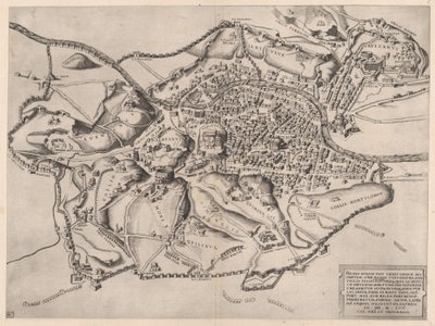 Mirror of Roman Magnificence: Vy över Rom från öst, 1500-talet., 1500-talet. av Nicolas Beatrizet