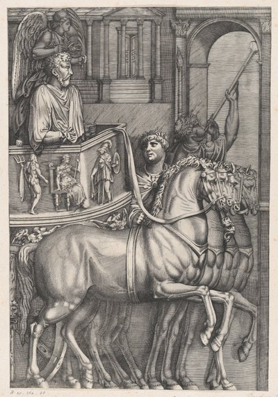 Marcus Aurelius triumf, 1550, 1550. av Nicolas Beatrizet