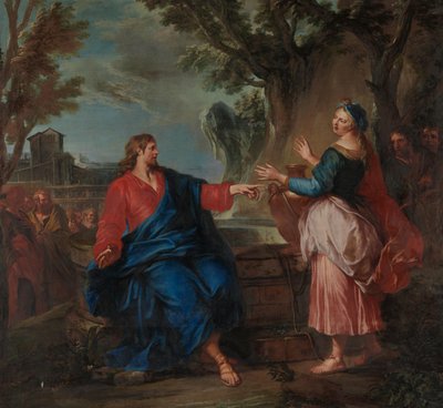 Kristus och den samariska kvinnan av Nicolas Bertin
