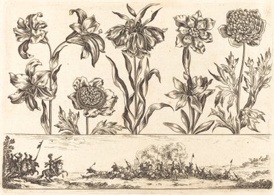 Blomstertryck nr.8 av Nicolas Cochin after Balthasar Moncornet