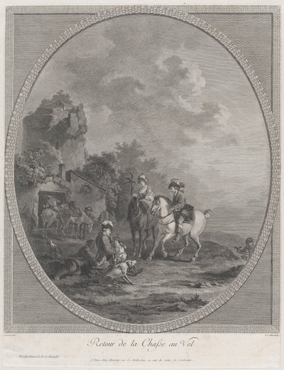 Återkomst från viltjakten, 1786., 1786. av Nicolas Colibert