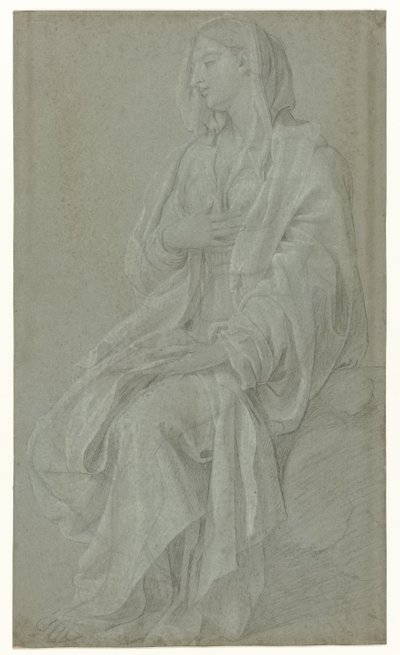 Sittande Madonna av Nicolas Colombel
