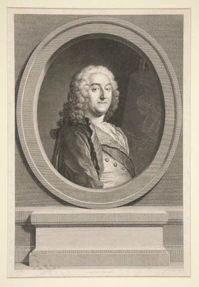 Porträtt av Jean-François de Troy av Nicolas Delaunay