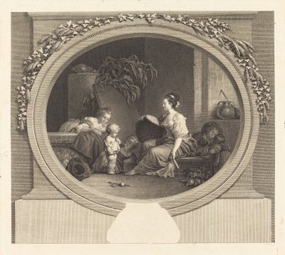 Så snälla säg av Nicolas Delaunay after Jean Honoré Fragonard