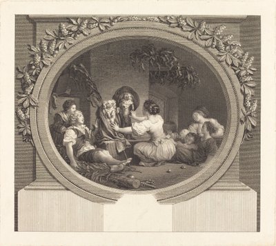 Utbildning är allt av Nicolas Delaunay after Jean Honoré Fragonard