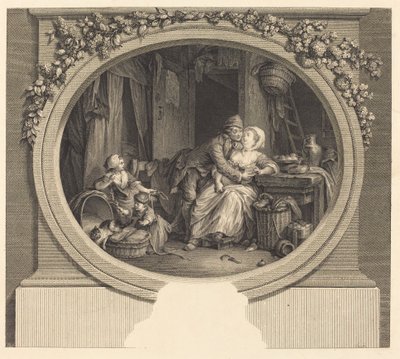 Byns lycka av Nicolas Delaunay after Sigmund Freudenberger