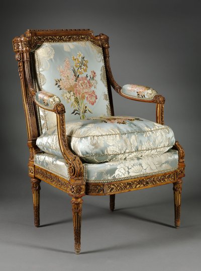 Fåtölj, ca 1785 (buxbom) av Nicolas-Denis Delaisement
