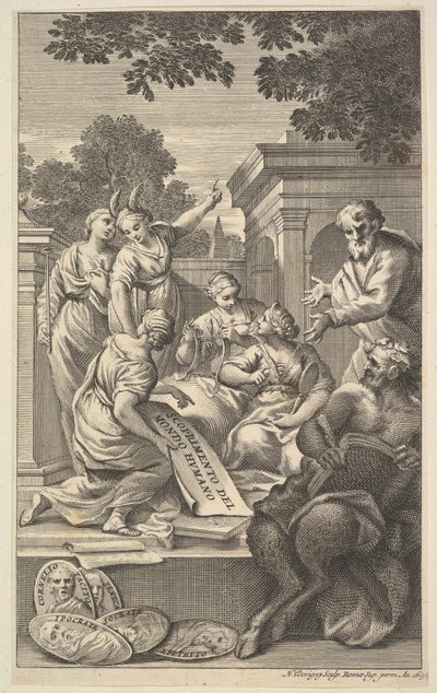 Allegorisk komposition för att fira humaniora, 1695. av Nicolas Dorigny
