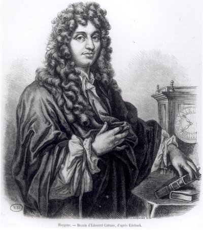 Christian Huyghens (1629-95) graverad av Edouard Garnier av Nicolas Etienne Edelinck