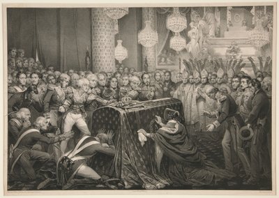 Kejsar Napoleons kvarlevor vid Invalides av Nicolas Eustache Maurin