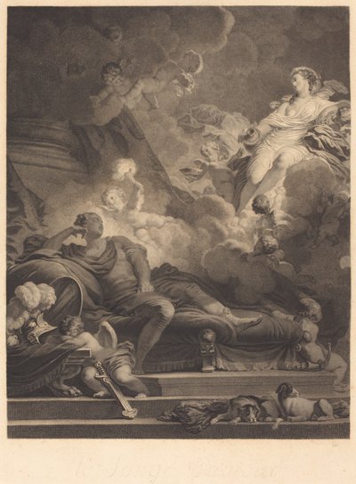 Kärlekens dröm, 1785. av Nicolas Francois Regnault