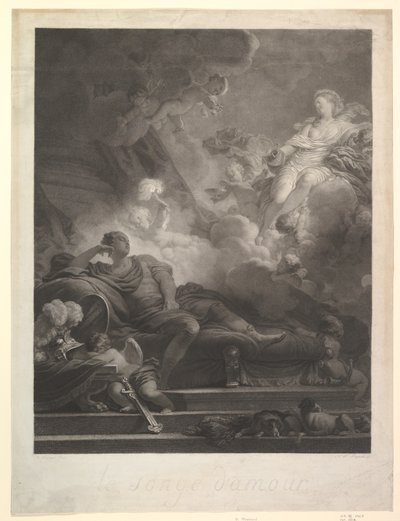 Drömmen om kärlek.n.d. av Nicolas Francois Regnault