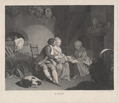 Soirafton, 1780-talet. av Nicolas Francois Regnault