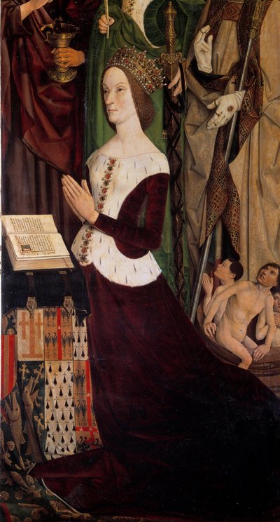 Porträtt av Jeanne av Laval av Nicolas Froment