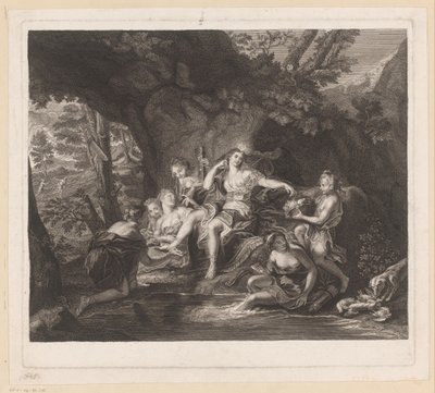 Dianas bad av Nicolas Gabriel Dupuis (attributed to)