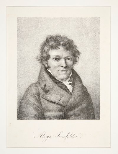Porträtt av Aloys Senefelder av Nicolas Henri Jacob