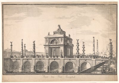 Triumfbroprojekt av Nicolas Henri Jardin