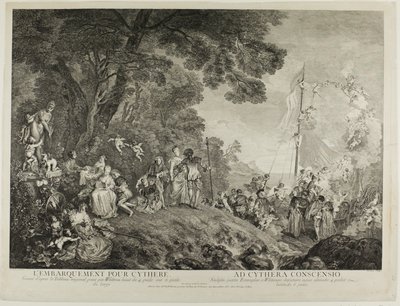 Pilgrimsfärd till ön Cythera av Nicolas Henri Tardieu