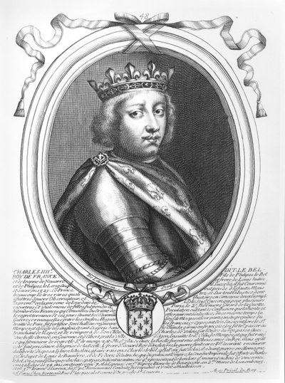 Karl IV (1294-1328) mässan, kung av Frankrike och Navarra, från 
