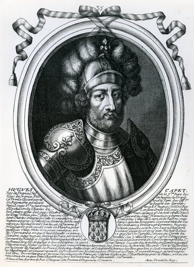 Hugues I Capet (941-96) Kung av Frankrike, från 