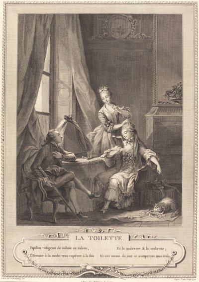 Toaletten av Nicolas Joseph Voyez after Sigmund Freudenberger