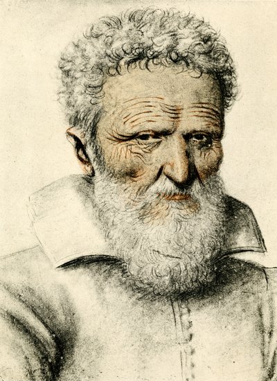 Porträtt av en gammal man av Nicolas Lagneau or Lanneau