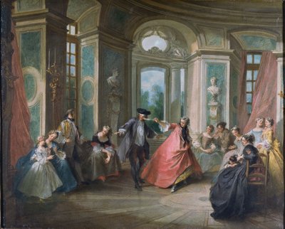 Den blinde mannens buff av Nicolas Lancret