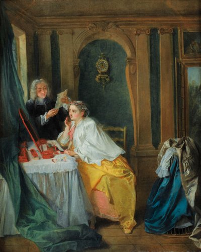 Madame Geoffrin vid hennes toalett av Nicolas Lancret
