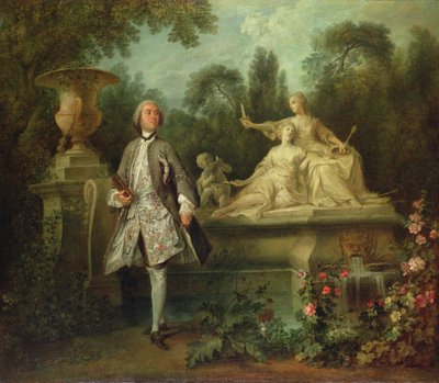 Porträtt av skådespelaren Grandval, ca 1742 (olja på duk) av Nicolas Lancret