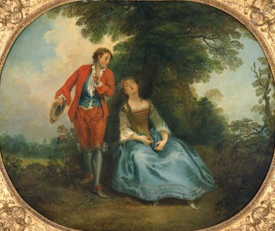 Sovande herdinna, ca 1730 av Nicolas Lancret