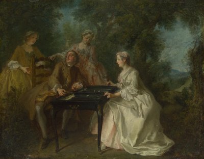 De fyra tiderna på dagen: Eftermiddag, ca. 1740 av Nicolas Lancret