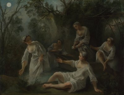 De fyra tiderna på dygnet: Kväll, ca. 1740 av Nicolas Lancret