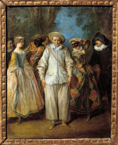 Skådespelarna i den italienska komedin (commedia dell