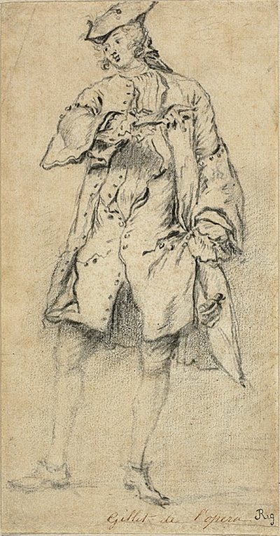 Ung Man Stå av Nicolas Lancret
