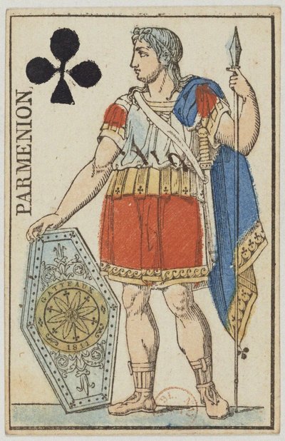 Parmenion. Från: Ledande kort från en kortlek vid porträttet av imperiet, 1811. av Nicolas Marie Gatteaux